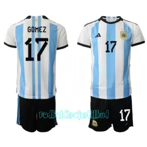 Argentina Alejandro Gomez 17 Hjemmebanetrøje Barn VM 2022