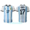 Argentina Alejandro Gomez 17 Hjemmebanetrøje VM 2022