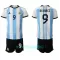 Argentina Julián Álvarez 9 Hjemmebanetrøje Barn VM 2022
