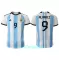 Argentina Julián Álvarez 9 Hjemmebanetrøje VM 2022
