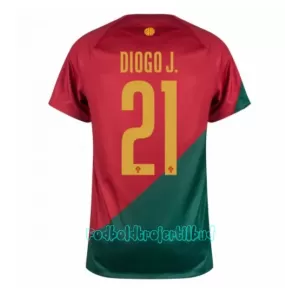 Portugal Diogo Jota 21 Hjemmebanetrøje VM 2022