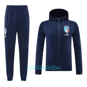 Italien Træningsjakke hoodies 22/23 Flåde Italien Træningsjakke hoodies 22/23 Flåde