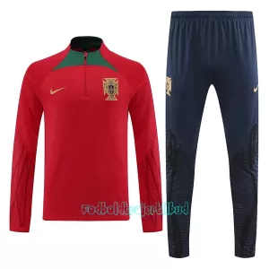 Portugal Trænings sweatshirt sæt 2022 Rød Portugal Trænings sweatshirt sæt 2022 Rød