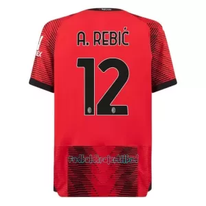 AC Milan A. Rebic 12 Hjemmebanetrøje 23/24