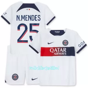 Paris Saint-Germain N.Mendes 25 Udebanetrøje Barn 23/24 Paris Saint-Germain N.Mendes 25 Udebanetrøje Barn 23/24