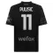 AC Milan Christian Pulišić 11 Fjerdetrøje 23/24 Sort