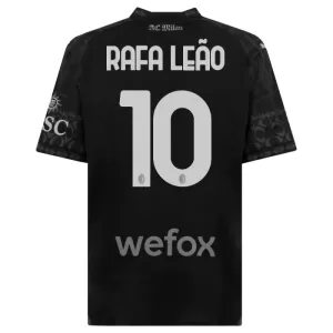 AC Milan Rafael Leão 10 Fjerdetrøje 23/24 Sort