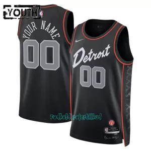Detroit Pistons Trøje Barn City Edition Swingman 23/24 Sort