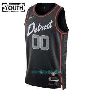 Detroit Pistons Trøje Barn City Edition Swingman 23/24 Sort