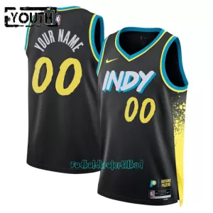 Indiana Pacers Trøje Barn City Edition Swingman 23/24 Sort