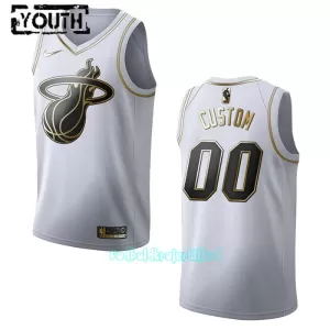 Miami Heat Trøje Barn Golden Edition Swingman Hvid