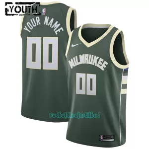 Grøn Milwaukee Bucks Trøje Barn Icon Edition Swingman 23/24