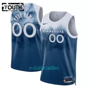 Minnesota Timberwolves Trøje Barn City Edition Swingman 23/24 Blå