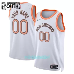 San Antonio Spurs Trøje Barn City Edition Swingman 23/24 Hvid