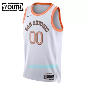 San Antonio Spurs Trøje Barn City Edition Swingman 23/24 Hvid