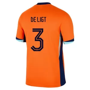 Holland Matthijs de Ligt 3 Hjemmebanetrøje EM 2024