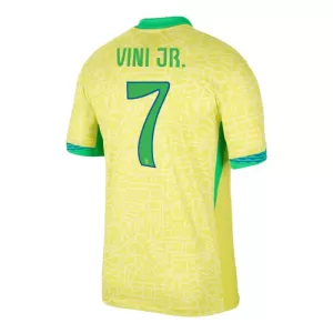 Brasilien Vinicius Junior 7 Hjemmebanetrøje 2024
