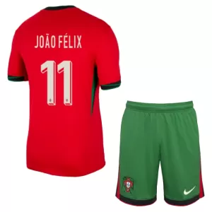 Portugal João Félix 11 Hjemmebanetrøje Barn EM 2024