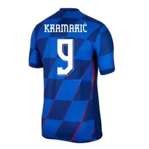Kroatien Kramaric 9 Udebanetrøje EM 2024