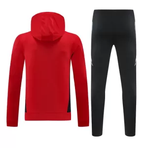 Manchester United Hættetrøje træningssweatshirt-sæt 24/25 Rød