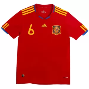 Spanien A. Iniesta 6 2010 Hjemmebanetrøje Retro