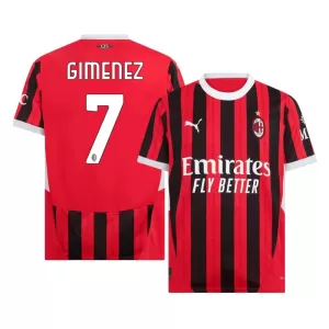 AC Milan Santiago Gimenez 7 Hjemmebanetrøje 24/25