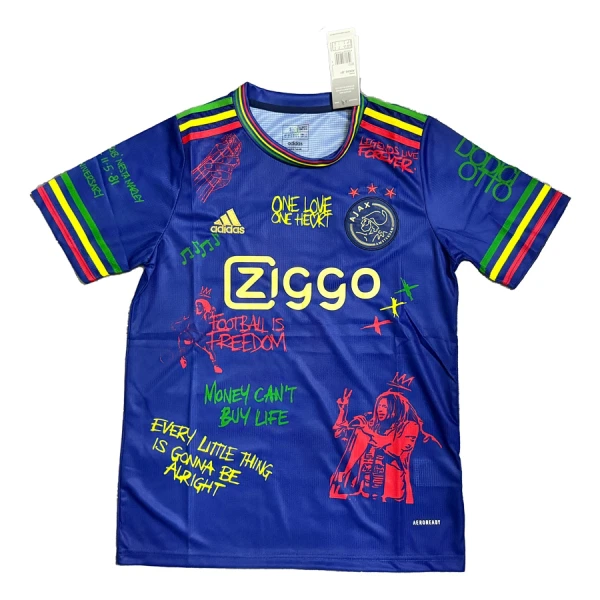 Ajax Amsterdam x Bob Marley Trøje 24/25 Blå Ajax Amsterdam x Bob Marley Trøje 24/25 Blå