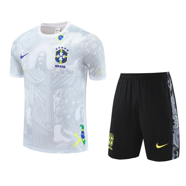 Brasilien Trøje Barn 24/25 Hvid Speciel Brasilien Trøje Barn 24/25 Hvid Speciel