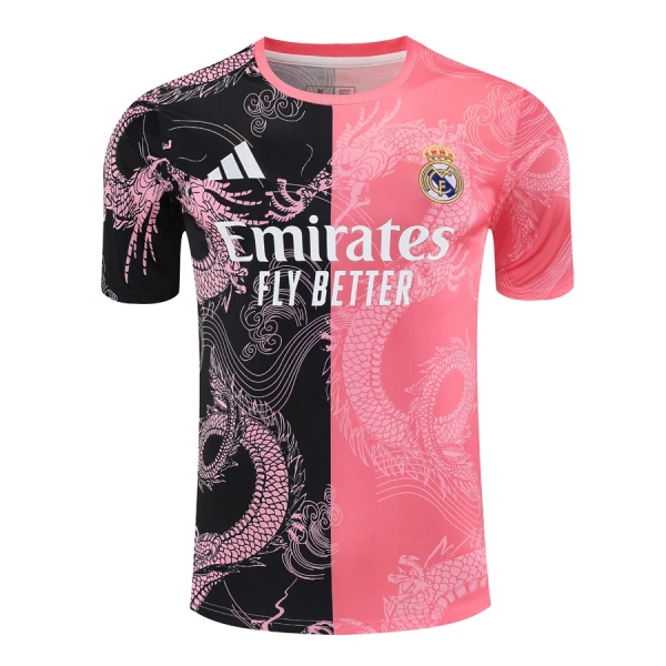 Real Madrid Trøje 24/25 Dragon Lyserød Real Madrid Trøje 24/25 Dragon Lyserød