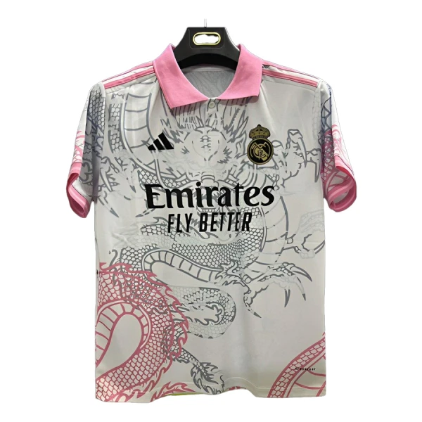 Real Madrid Trøje 25/26 Dragon Hvid Real Madrid Trøje 25/26 Dragon Hvid