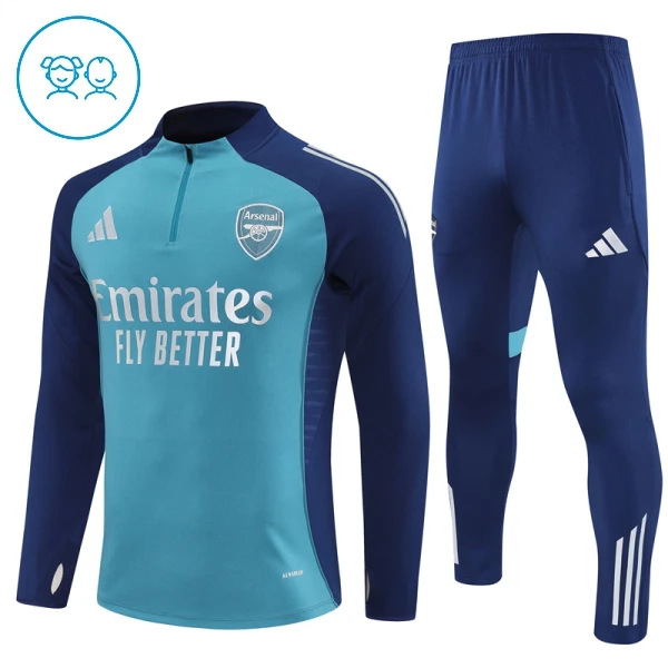 Arsenal Trænings sweatshirt sæt Barn 25/26 Blå Arsenal Trænings sweatshirt sæt Barn 25/26 Blå
