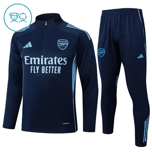 Arsenal Trænings sweatshirt sæt Barn 25/26 Flåde Arsenal Trænings sweatshirt sæt Barn 25/26 Flåde
