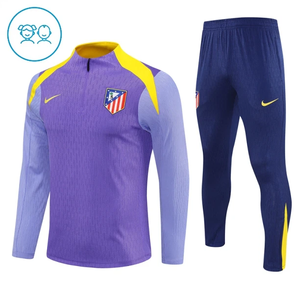 Atlético Madrid Trænings sweatshirt sæt Barn 25/26 Violet Atlético Madrid Trænings sweatshirt sæt Barn 25/26 Violet