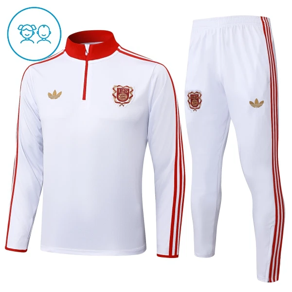 FC Bayern München Trænings sweatshirt sæt Barn 24/25 Hvid FC Bayern München Trænings sweatshirt sæt Barn 24/25 Hvid