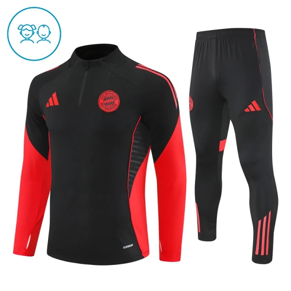 FC Bayern München Trænings sweatshirt sæt Barn 25/26 Sort FC Bayern München Trænings sweatshirt sæt Barn 25/26 Sort