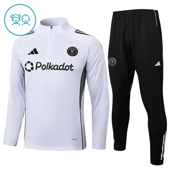 Inter Miami CF Trænings sweatshirt sæt Barn 25/26 Hvid Inter Miami CF Trænings sweatshirt sæt Barn 25/26 Hvid
