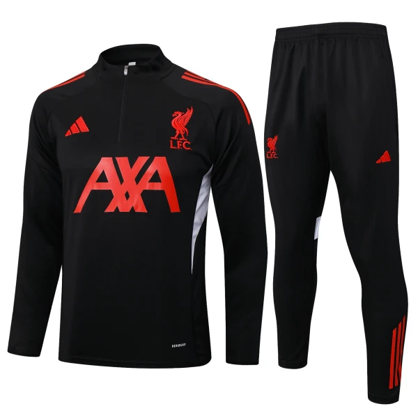 Liverpool Trænings sweatshirt sæt 24/25 Sort Liverpool Trænings sweatshirt sæt 24/25 Sort