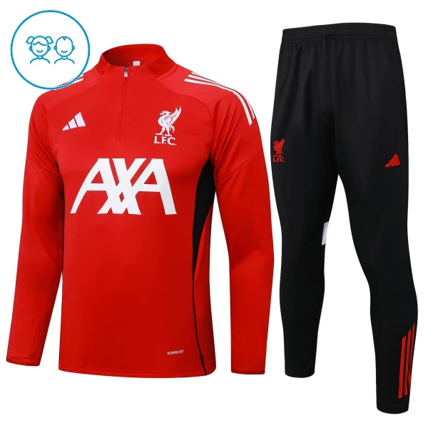 Liverpool Trænings sweatshirt sæt Barn 24/25 Rød Liverpool Trænings sweatshirt sæt Barn 24/25 Rød