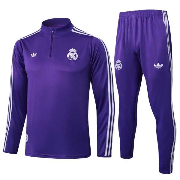 Real Madrid Trænings sweatshirt sæt 25/26 Violet Real Madrid Trænings sweatshirt sæt 25/26 Violet