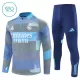 Real Madrid Trænings sweatshirt sæt Barn 25/26 Blå Real Madrid Trænings sweatshirt sæt Barn 25/26 Blå
