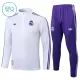 Real Madrid Trænings sweatshirt sæt Barn 25/26 Hvid Real Madrid Trænings sweatshirt sæt Barn 25/26 Hvid