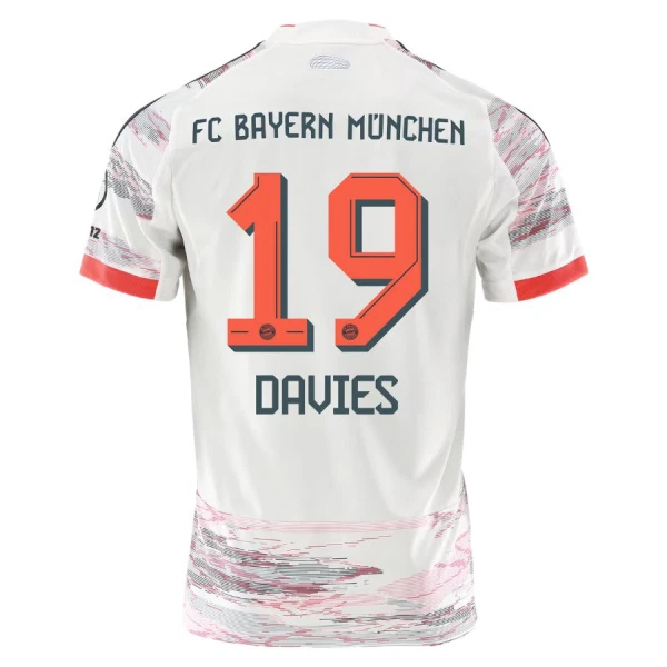FC Bayern München Alphonso Davies 19 Udebanetrøje Barn 25/26