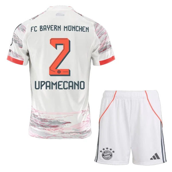 FC Bayern München Dayot Upamecano 2 Udebanetrøje Barn 25/26 FC Bayern München Dayot Upamecano 2 Udebanetrøje Barn 25/26