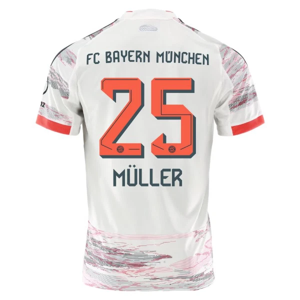 FC Bayern München Thomas Müller 25 Udebanetrøje 25/26 FC Bayern München Thomas Müller 25 Udebanetrøje 25/26