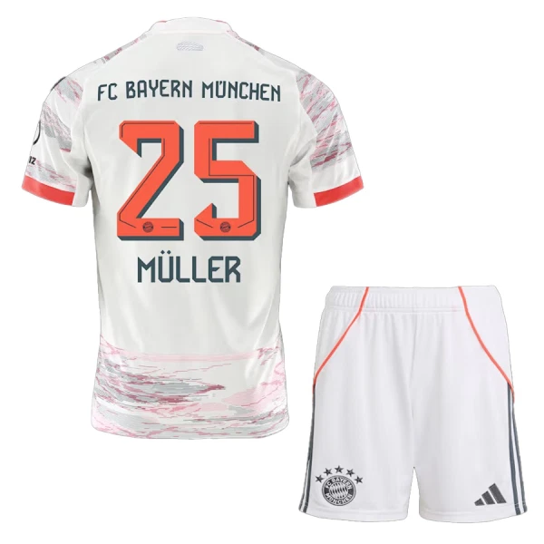 FC Bayern München Thomas Müller 25 Udebanetrøje Barn 25/26 FC Bayern München Thomas Müller 25 Udebanetrøje Barn 25/26