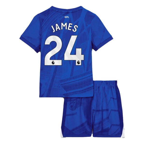 Chelsea James 24 Hjemmebanetrøje Barn 25/26 Chelsea James 24 Hjemmebanetrøje Barn 25/26