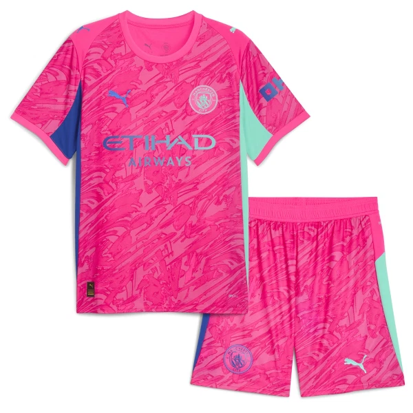 Manchester City Målmand Trøje Barn 25/26 Lyserød Manchester City Målmand Trøje Barn 25/26 Lyserød