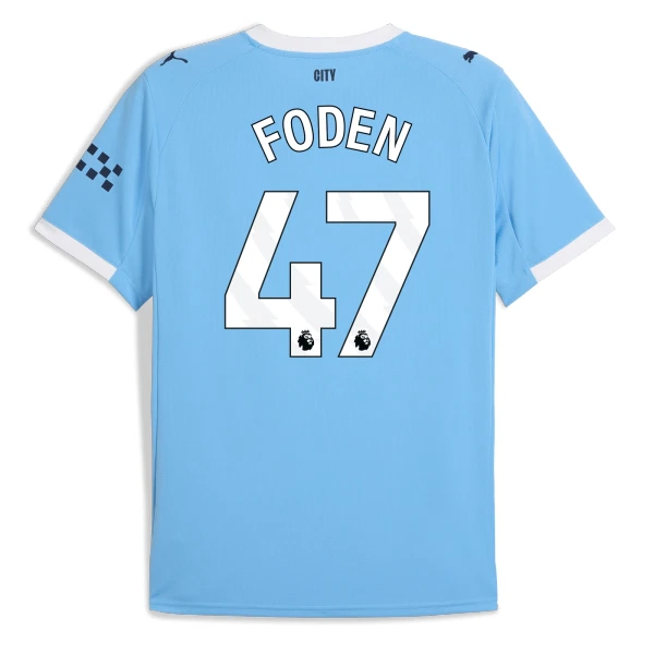 Manchester City Phil Foden 47 Hjemmebanetrøje 25/26 Manchester City Phil Foden 47 Hjemmebanetrøje 25/26