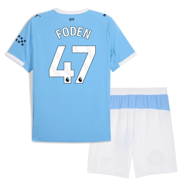 Manchester City Phil Foden 47 Hjemmebanetrøje Barn 25/26 Manchester City Phil Foden 47 Hjemmebanetrøje Barn 25/26