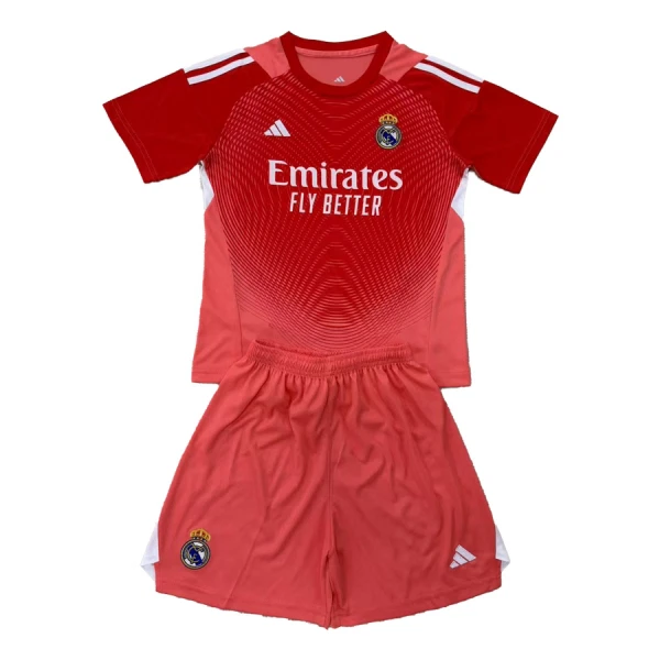 Real Madrid Målmand Trøje Barn 25/26 Rød Real Madrid Målmand Trøje Barn 25/26 Rød